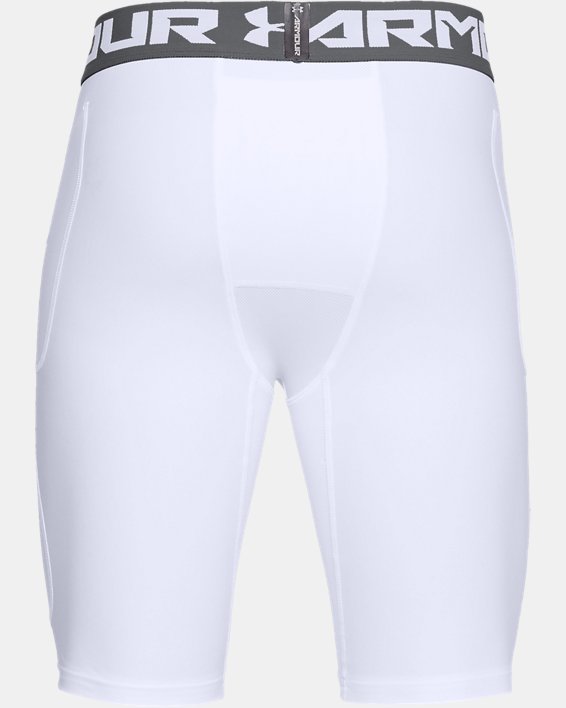 Men's UA Football 6-Pocket Girdle, White, pdpMainDesktop image number 4